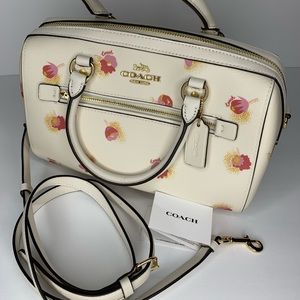 Coach Women’s Rowan Satchel With Pop Floral Print